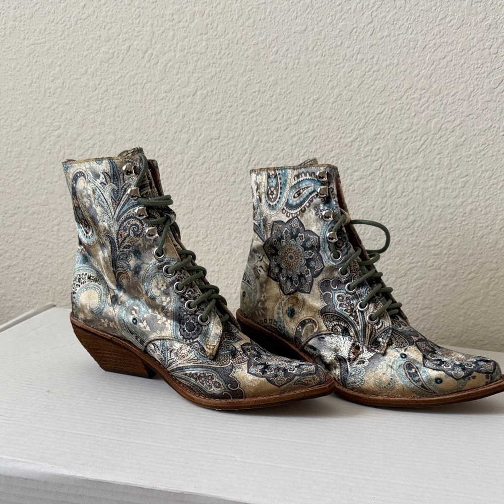 Jeffrey Campbell Paisley Ankle Boots - Multicolor